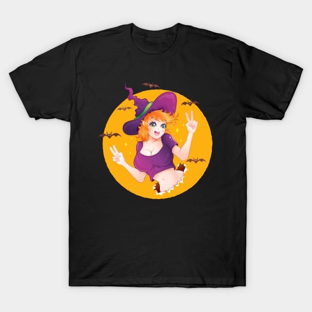 Kawaii witch girl T-Shirt by Sir13